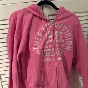 Garage Pink Zip-Up Hoodie